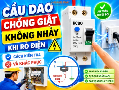 Cầu Dao Chống Giật Không Nhảy Khi Rò Điện: Cách Kiểm Tra Và Khắc Phục