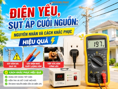 Điện Yếu, Sụt Áp Cuối Nguồn: Nguyên Nhân Và Cách Khắc Phục Hiệu Quả