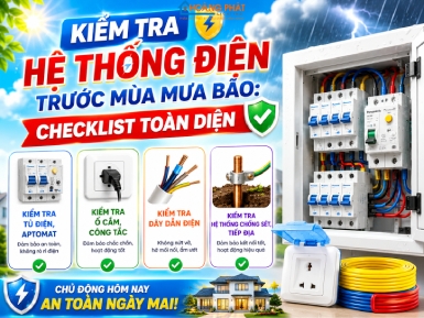 Kiểm Tra Hệ Thống Điện Trước Mùa Mưa Bão: Checklist Toàn Diện