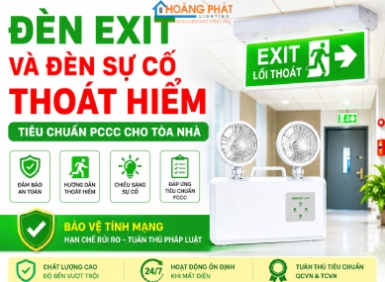 Đèn Exit Và Đèn Sự Cố Thoát Hiểm: Tiêu Chuẩn PCCC Cho Tòa Nhà