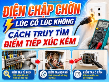Điện Chập Chờn Lúc Có Lúc Không: Cách Truy Tìm Điểm Tiếp Xúc Kém