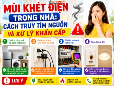 Mùi Khét Điện Trong Nhà: Cách Truy Tìm Nguồn Và Xử Lý Khẩn Cấp