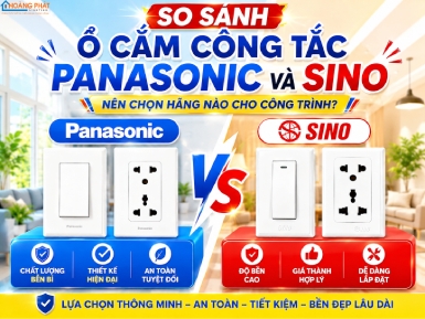 So Sánh Ổ Cắm Công Tắc Panasonic Và Sino: Nên Chọn Hãng Nào Cho Công Trình?