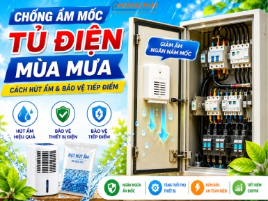 Chống Ẩm Mốc Tủ Điện Mùa Mưa: Cách Hút Ẩm & Bảo Vệ Tiếp Điểm