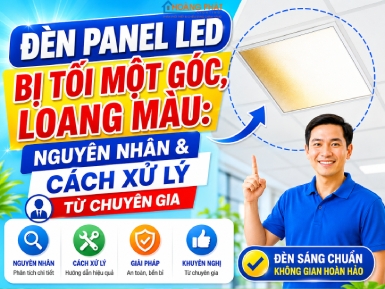 Đèn Panel LED Bị Tối Một Góc, Loang Màu: Nguyên Nhân & Cách Xử Lý Từ Chuyên Gia