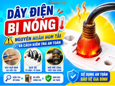 Dây Điện Bị Nóng Khi Sử Dụng: Nguyên Nhân Non Tải Và Cách Kiểm Tra An Toàn
