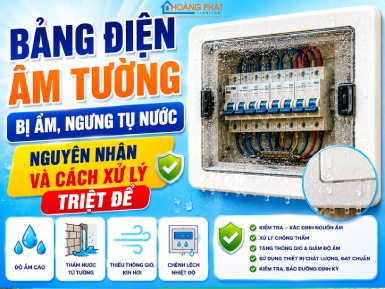 Bảng Điện Âm Tường Bị Ẩm, Ngưng Tụ Nước: Nguyên Nhân Và Cách Xử Lý Triệt Để