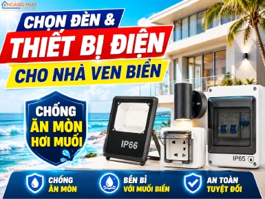 Chọn Đèn & Thiết Bị Điện Cho Nhà Ven Biển: Chống Ăn Mòn Hơi Muối