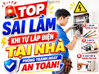 Top Sai Lầm Khi Tự Lắp Điện Tại Nhà Và Cách Phòng Tránh An Toàn
