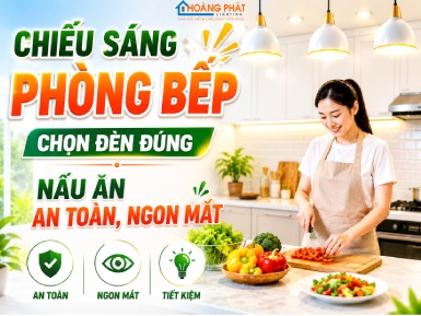 Chiếu Sáng Phòng Bếp: Chọn Đèn Đúng Để Nấu Ăn An Toàn, Ngon Mắt