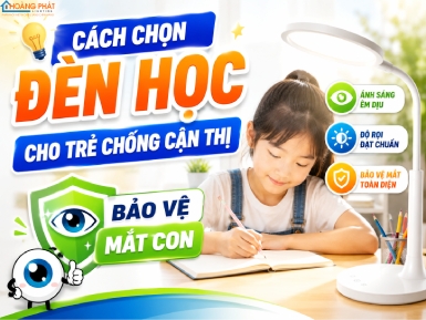 Cách Chọn Đèn Học Cho Trẻ Chống Cận Thị: Bảo Vệ Mắt Con