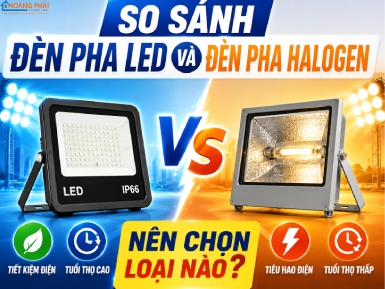 So Sánh Đèn Pha LED Và Đèn Pha Halogen: Nên Chọn Loại Nào?