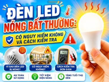Đèn LED Nóng Bất Thường: Có Nguy Hiểm Không Và Cách Kiểm Tra