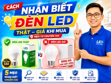 Cách Nhận Biết Đèn LED Thật – Giả Khi Mua: Mẹo Từ Chuyên Gia