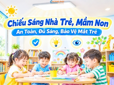 Chiếu Sáng Nhà Trẻ, Mầm Non: An Toàn, Đủ Sáng, Bảo Vệ Mắt Trẻ