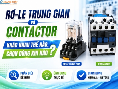 Rơ-le Trung Gian Và Contactor: Khác Nhau Thế Nào, Chọn Dùng Khi Nào?