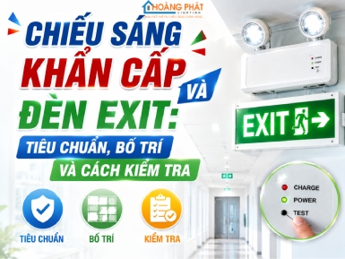Chiếu Sáng Khẩn Cấp Và Đèn Exit: Tiêu Chuẩn, Bố Trí Và Cách Kiểm Tra