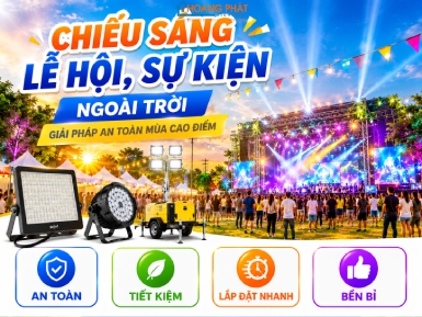 Chiếu Sáng Lễ Hội, Sự Kiện Ngoài Trời: Giải Pháp An Toàn Mùa Cao Điểm