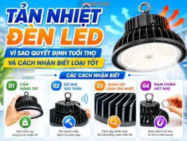 Tản Nhiệt Đèn LED: Vì Sao Quyết Định Tuổi Thọ Và Cách Nhận Biết Loại Tốt