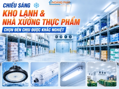 Chiếu Sáng Kho Lạnh Và Nhà Xưởng Thực Phẩm: Chọn Đèn Chịu Được Khắc Nghiệt