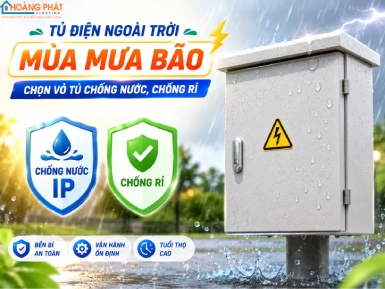 Tủ Điện Ngoài Trời Mùa Mưa Bão: Chọn Vỏ Tủ Chống Nước IP, Chống Rỉ