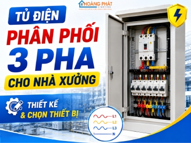 Tủ Điện Phân Phối 3 Pha Cho Nhà Xưởng: Thiết Kế Và Chọn Thiết Bị