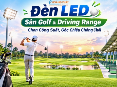 Đèn LED Sân Golf Và Driving Range: Chọn Công Suất, Góc Chiếu Chống Chói