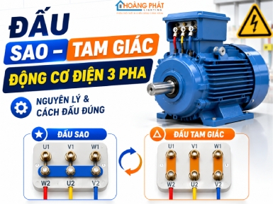 Đấu Sao – Tam Giác Cho Động Cơ Điện 3 Pha: Nguyên Lý Và Cách Đấu Đúng