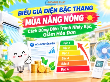 Biểu Giá Điện Bậc Thang Mùa Nắng Nóng: Cách Dùng Điện Tránh Nhảy Bậc, Giảm Hóa Đơn