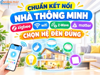 Chuẩn Kết Nối Nhà Thông Minh: Zigbee, Wifi, Z-Wave Và Matter — Chọn Hệ Đèn Đúng