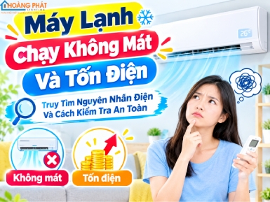 Máy Lạnh Chạy Không Mát Và Tốn Điện: Truy Tìm Nguyên Nhân Điện Và Cách Kiểm Tra An Toàn