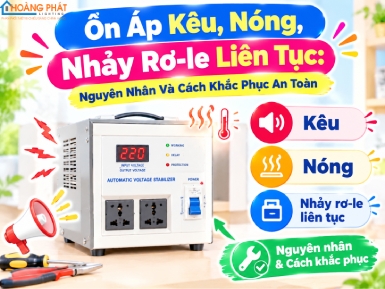 Ổn Áp Kêu, Nóng, Nhảy Rơ-le Liên Tục: Nguyên Nhân Và Cách Khắc Phục An Toàn