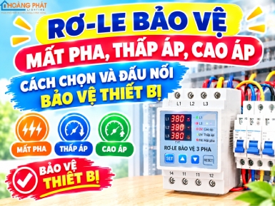 Rơ-le Bảo Vệ Mất Pha, Thấp Áp, Cao Áp: Cách Chọn Và Đấu Nối Bảo Vệ Thiết Bị