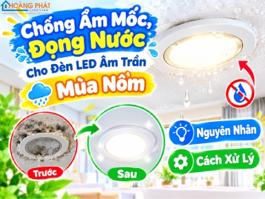 Chống Ẩm Mốc, Đọng Nước Cho Đèn LED Âm Trần Mùa Nồm: Nguyên Nhân Và Cách Xử Lý