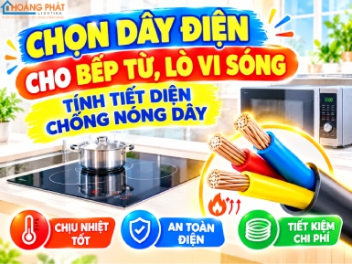Cách Chọn Dây Điện Cho Bếp Từ, Lò Vi Sóng: Tính Tiết Diện Chống Nóng Dây