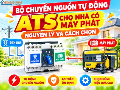 Bộ Chuyển Nguồn Tự Động ATS Cho Nhà Có Máy Phát: Nguyên Lý Và Cách Chọn