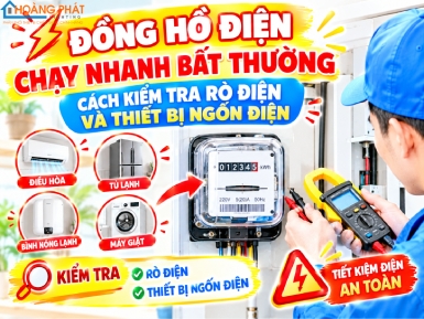 Đồng Hồ Điện Chạy Nhanh Bất Thường: Cách Kiểm Tra Rò Điện Và Thiết Bị Ngốn Điện