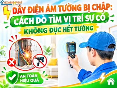Dây Điện Âm Tường Bị Chập: Cách Dò Tìm Vị Trí Sự Cố Không Đục Hết Tường