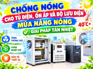 Chống Nóng Cho Tủ Điện, Ổn Áp Và Bộ Lưu Điện Mùa Nắng Nóng: Giải Pháp Tản Nhiệt