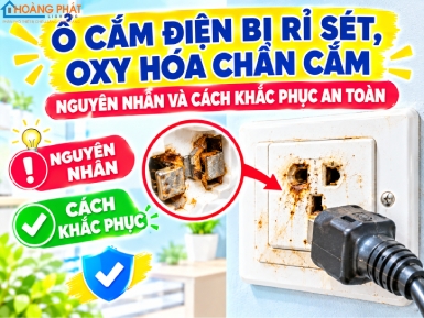 Ổ Cắm Điện Bị Rỉ Sét, Oxy Hóa Chân Cắm: Nguyên Nhân Và Cách Khắc Phục An Toàn