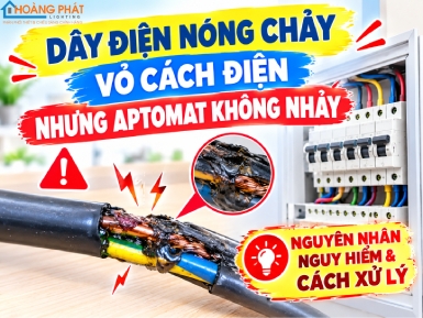 Dây Điện Nóng Chảy Vỏ Cách Điện Nhưng Aptomat Không Nhảy: Nguyên Nhân Nguy Hiểm & Cách Xử Lý