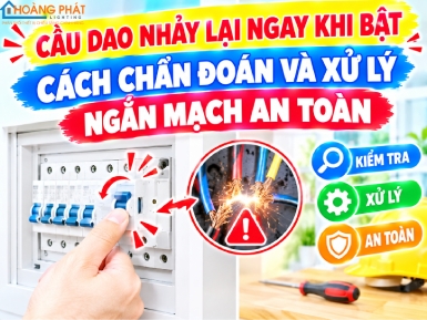 Cầu Dao Nhảy Lại Ngay Khi Bật: Cách Chẩn Đoán Và Xử Lý Ngắn Mạch An Toàn