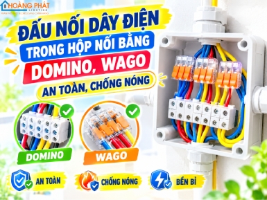 Đấu Nối Dây Điện Trong Hộp Nối Bằng Domino, Wago An Toàn, Chống Nóng