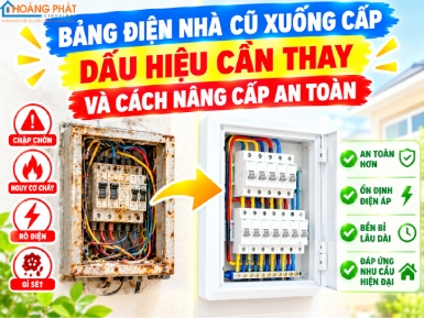 Bảng Điện Nhà Cũ Xuống Cấp: Dấu Hiệu Cần Thay Và Cách Nâng Cấp An Toàn